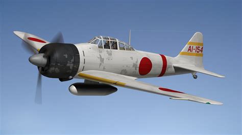 Mitsubishi a6m zero 3D model - TurboSquid 1462445