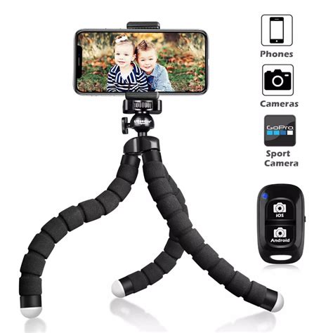 Flexible Premium Cell Phone Tripod (Full Upgraded) | Phone tripod ...