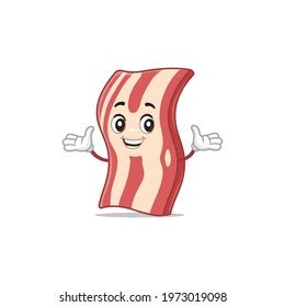 Funny Bacon Mascot Cartoon Character Vector Stock Vector (Royalty Free ...