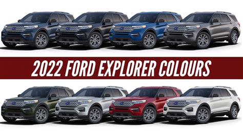 2022 Ford Explorer - All Color Options - Images | AUTOBICS - YouTube