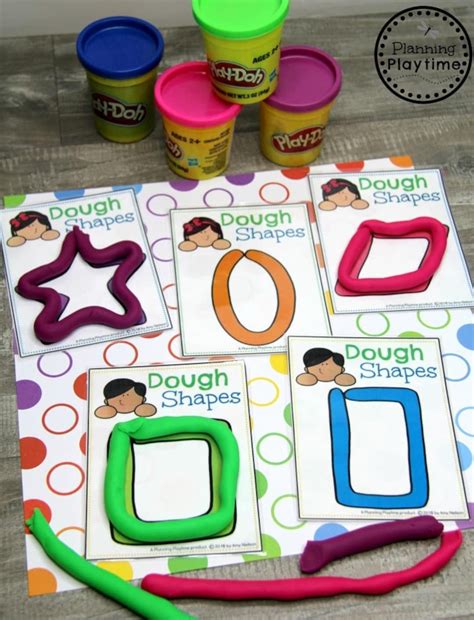 Shapes Activities, Shapes Printables, Preschool Printables, Playdough ...