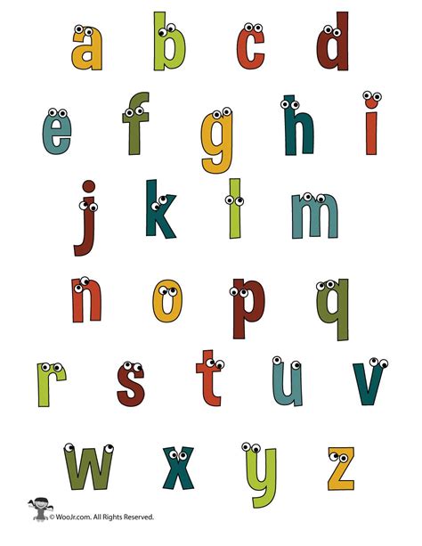 Alphabet Lowercase Cartoon