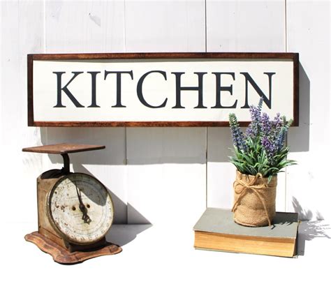 Kitchen Wood Sign Rustic Kitchen Decor Rustic Sign