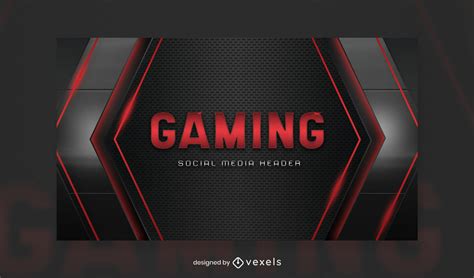 Futuristic Gaming Facebook Cover Template PSD Editable Template