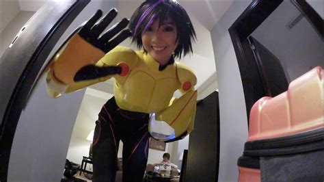 Big Hero 6 GoGo Tomago cosplay and magnetic discs! - YouTube