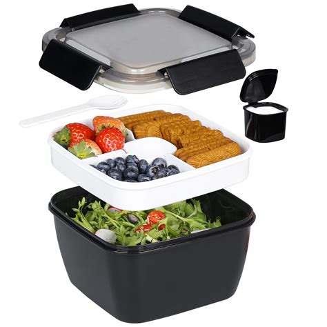 Loobuu 68 OZ to Go Salad Container Lunch Container, BPA-Free, 3 ...