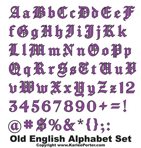 Old English Alphabet