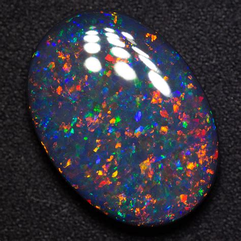 15.16 ct gem black opal 21.8x15.8x6.4mm - Black Opal Direct