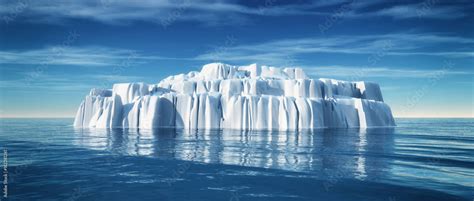 Underwater view of iceberg Stock Illustration | Adobe Stock