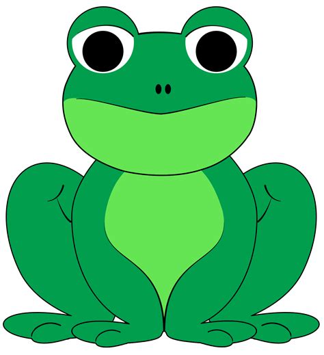 Frog clipart black and white 3 – Clipartix