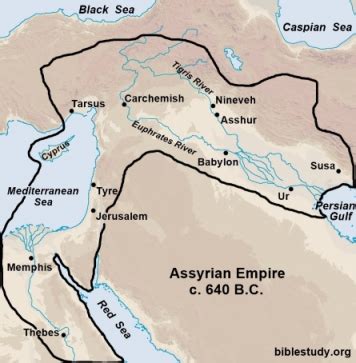 Map Of Assyria And Israel