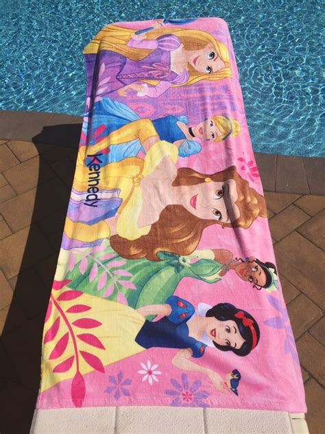 Disney Princess Beach Towel - Personalized Beach Towel Over sized Bell ...