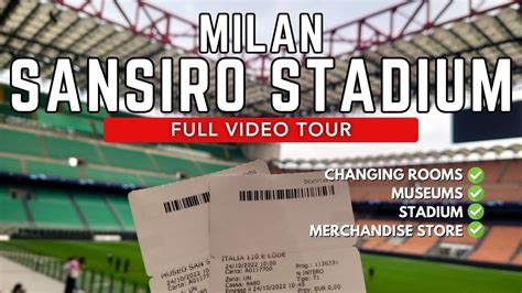 MILAN SAN SIRO STADIUM - COMPLETE FULL TOUR - YouTube