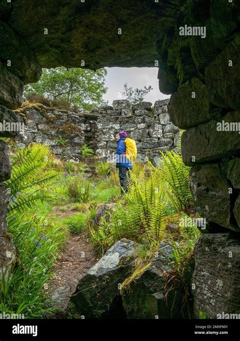 Ruins of Totaig Broch (Caisteal Grugaig) an ancient Scottish iron age ...