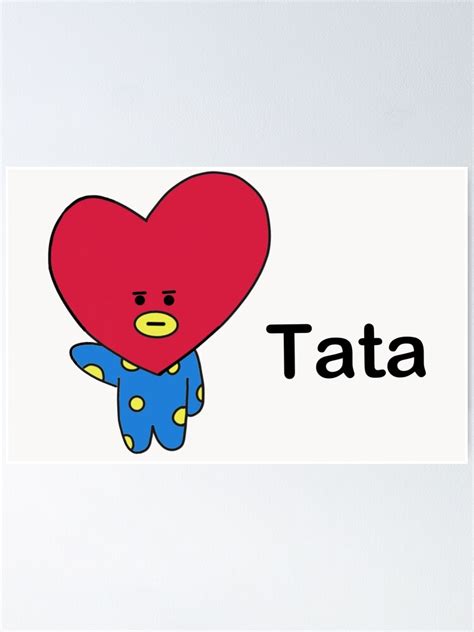 "Tata BTS" Poster for Sale by rhainlds | Redbubble