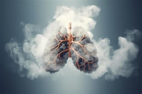 Premium AI Image | Lungs with smoke Effect on health after smoking Bad ...