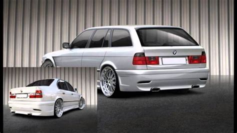 BMW 5 SERIES E34 TUNING BODY KIT - YouTube