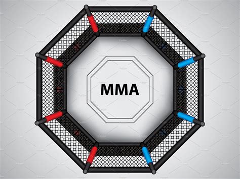 MMA octagon cage | Mma, Octagon, Martial arts