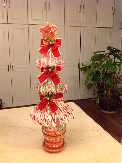 Christmas candy canes tree | Christmas crafts, Christmas decorations ...