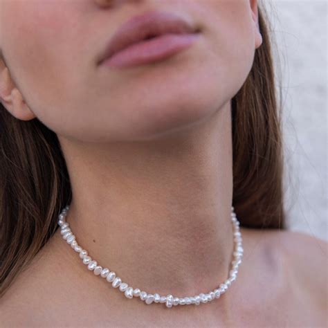 Baroque Natural Pearl Jewellery Set, Baroque Pearl Necklace, Natural ...