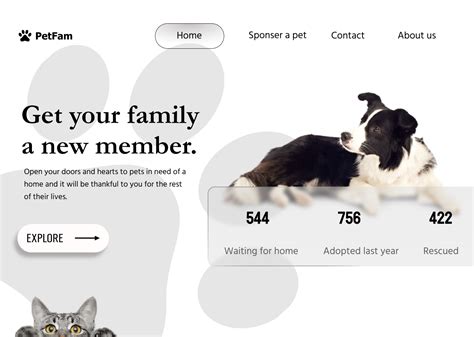 Pet Adoption Website(PetFam) | Figma