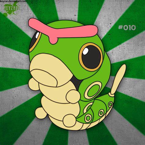 #010 - Caterpie drawing by keyzar on DeviantArt