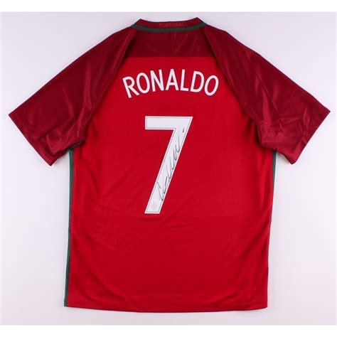 Cristiano Ronaldo Signed Authentic Portugal Soccer Jersey (Ronaldo COA ...