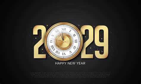 2029 Happy New Year Background Design. 33127465 Vector Art at Vecteezy