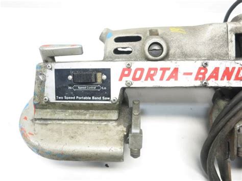 PORTER CABLE MODEL 725 PORTA-BAND TYPE 3 PORTABLE BAND SAW 115V-AC 6.5A ...