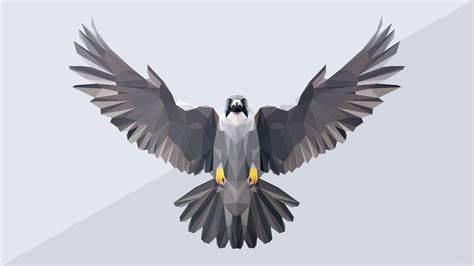 Low Poly Falcon (1920x1080) • /r/wallpapers | R wallpaper, Wallpaper ...