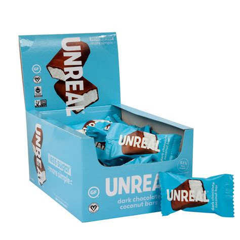 Unreal Dark Chocolate Coconut Bars 0.53 oz | Nassau Candy