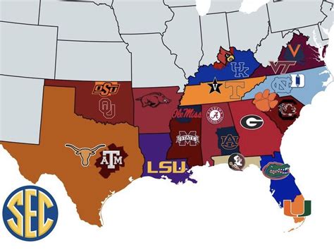 Sec Conference Map 2025 - Robert Reid