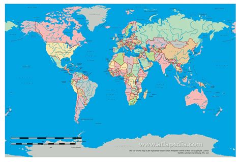 Real Scale Map Of The World