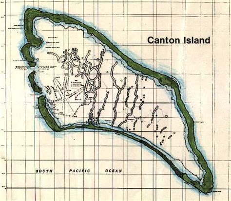 Canton Island Map - kiribati • mappery