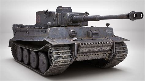 Tiger 1 Tank PBR Ready 3D model | CGTrader