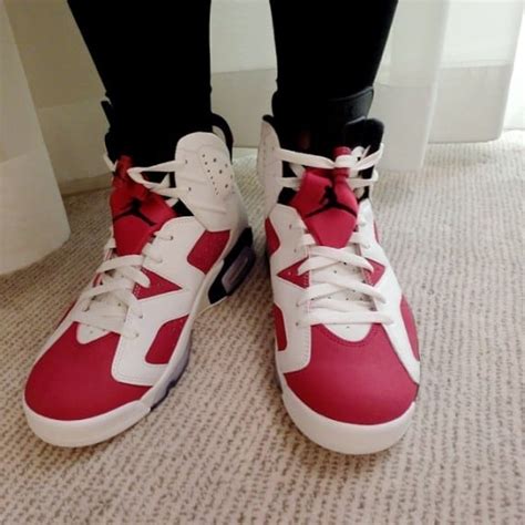 Air Jordan 6 “Carmine” – On-Feet Images- SneakerFiles