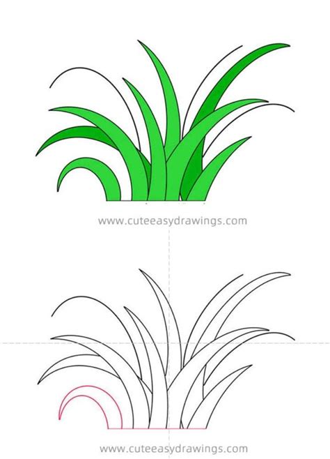 25 Easy Grass Drawing Ideas - How to Draw Grass - Blitsy