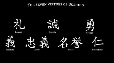 Bushido Code 7 Virtues