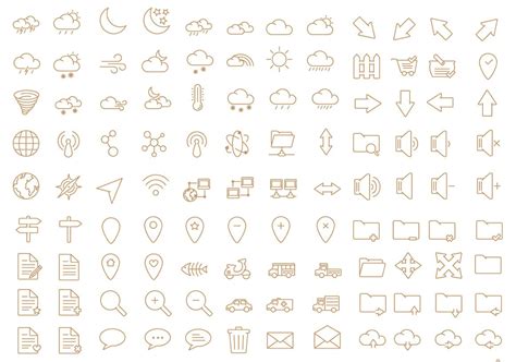 60 free outline icon sets perfect for contemporary designs