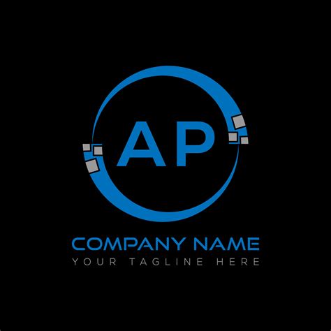 AP letter logo creative design. AP unique design. 21338352 Vector Art ...