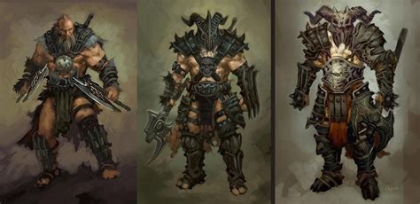 Barbarian - Diablo 3 | Barbarian, Barbarian armor, Concept art