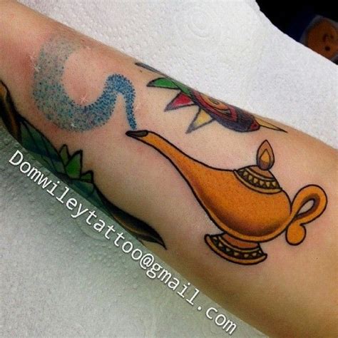 Image result for aladdin tattoo | Aladdin tattoo, Lamp tattoo, Disney ...