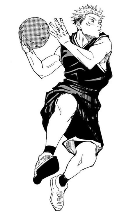 itadori playing basketball manga panel | Basketball manga, Anime poses ...