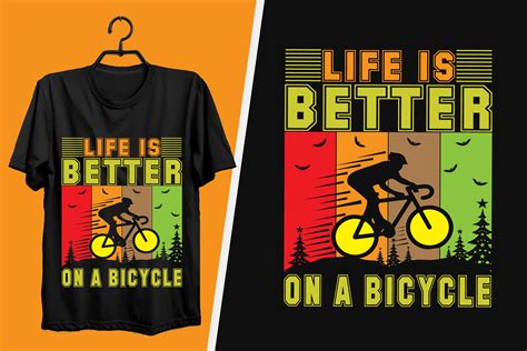 Bicycle Typography T-shirt Design Vector Graphic by Lazy Dog · Creative ...