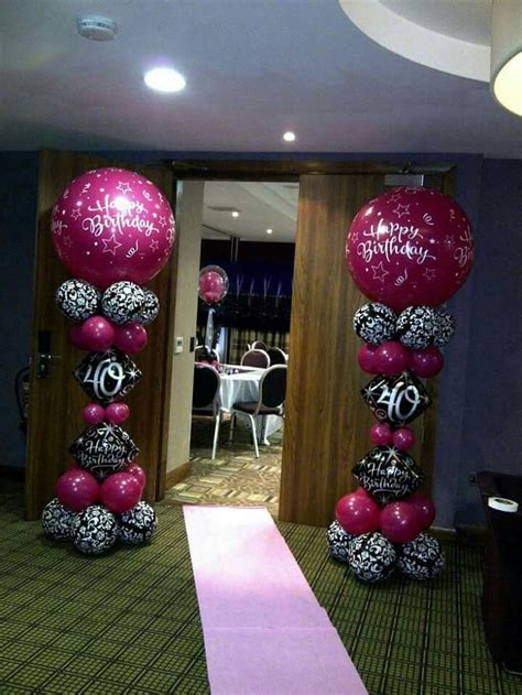 Pin by Solosexybrown on balloon ideas | 40th birthday decorations ...