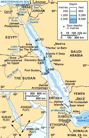 Red Sea | Middle East, Marine Ecosystems & Geology | Britannica