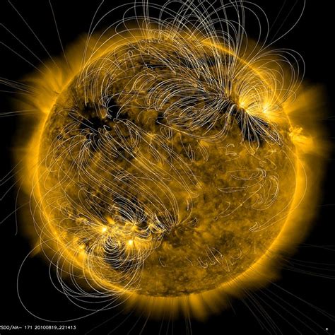 Map of Magnetic Field Lines of the Sun | International Space Fellowship