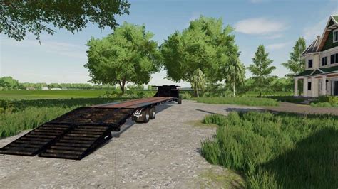 FS22 40 FT PJ Trailer With Platform v1.0 - FS 22 Trailers Mod Download