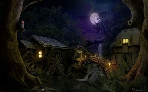 Night Village Wallpapers - Top Free Night Village Backgrounds ...