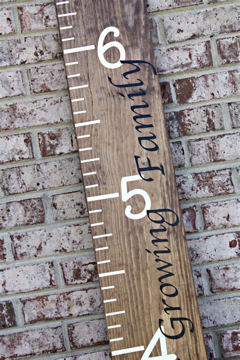 Kids Ruler Personalized Kids Growth Chart Solid Wood Growth | Etsy